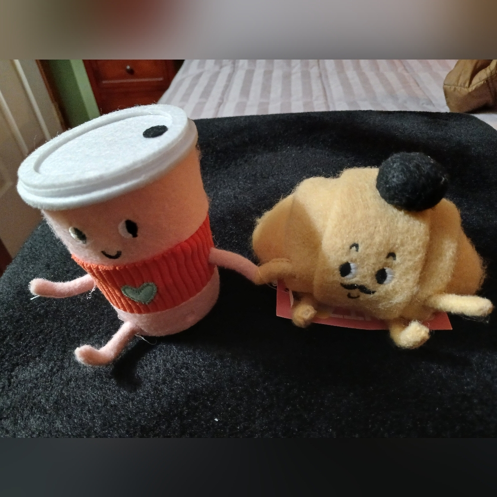 Spritz Decor by Target Felt Coffee & Croissant Duo READ DESCRIPTION